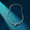 image:imageRossSimons Italian Sterling Silver Paper Clip Link Toggle NecklaceNo Gemstone