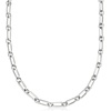 image:imageRossSimons Italian Sterling Silver Paper Clip Link Toggle NecklaceNo Gemstone