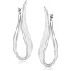 image:imageRossSimons Italian Sterling Silver UShaped Hoop Earrings