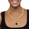 image:imageRossSimons Italian Tagliamonte Carved Black Onyx and 30 Carat Ruby Pendant With Cultured Pearls in 18kt Gold Over Sterling
