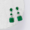 image:imageRossSimons Pair of Gemstone Drop Earrings in Sterling SilverEmerald