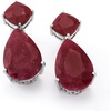 image:imageRossSimons Precious Gemstone Drop Earrings in Sterling Silverred