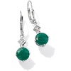 image:imageRossSimons Precious Gemstone Drop Earrings with Diamond Accents in Sterling SilverEmerald