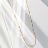 image:imageRossSimons Pure Collection 020 ct tw Diamond Station Necklace in 14kt Yellow Gold 18 inches