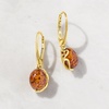 image:imageRossSimons Round Amber Drop Earrings in 18kt Gold Over Sterling
