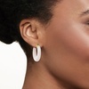 image:imageRossSimons Round Gemstone Hoop Earrings in 14kt Gold 1 18 inchesWhite