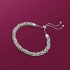 image:imageRossSimons Sterling Silver Byzantine Bolo Bracelet