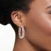 image:imageRossSimons Sterling Silver Byzantine Hoop Earrings15 Inches