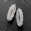 image:imageRossSimons Sterling Silver Byzantine Hoop Earrings15 Inches