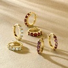 image:imageRossSimons Three Pair Gemstone Huggie Hoop EarringsAmethyst