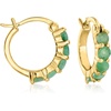 image:imageRossSimons Three Pair Gemstone Huggie Hoop EarringsEmerald