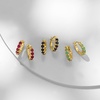 image:imageRossSimons Three Pair Gemstone Huggie Hoop EarringsEmerald
