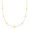 image:imagePure Collection by RossSimons Italian 14kt Yellow Gold MultiSize Disc Station NecklaceNo Gemstone