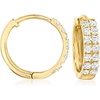 image:imageRossSimons 033 ct tw Diamond Huggie Hoop Earrings in 14kt Yellow Gold