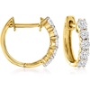 image:imageRossSimons 050 ct tw Diamond Huggie Hoop Earrings in 14kt Yellow Gold