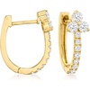 image:imageRossSimons 050 ct tw Diamond Trio Huggie Hoop Earrings in 14kt Yellow Gold