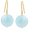 image:imageRossSimons 12mm Aquamarine Drop Earrings in 14kt Yellow Gold
