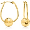 image:imageRossSimons 14kt Yellow Gold Bead Hoop Earrings
