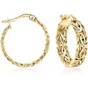 image:imageRossSimons 14kt Yellow Gold Byzantine Hoop Earrings