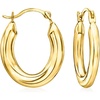 image:imageRossSimons 14kt Yellow Gold Small Oval Hoop Earrings