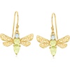 image:imageRossSimons 180 ct tw Peridot and 30 ct tw Swiss Blue Topaz Dragonfly Drop Earrings in 18kt Gold Over Sterling