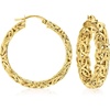 image:imageRossSimons 18kt Gold Over Sterling Medium Byzantine Hoop Earrings