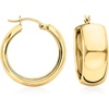 image:imageRossSimons 18kt Gold Over Sterling Wide Hoop Earrings