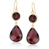 image:imageRossSimons 2200 ct tw Garnet Drop Earrings in 14kt Yellow Gold
