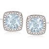 image:imageRossSimons 260 ct tw Aquamarine and 20 ct tw Diamond Earrings in 14kt White Gold