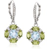 image:imageRossSimons 350 ct tw MultiGemstone Drop Earrings in Sterling Silver