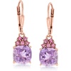 image:imageRossSimons 360 ct tw Amethyst and 40 ct tw Rhodolite Garnet Drop Earrings in 18kt Rose Gold Over Sterling