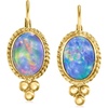 image:imageRossSimons Blue Opal Triplet Drop Earrings in 14kt Yellow Gold