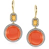 image:imageRossSimons Carnelian and 380 ct tw MultiGemstone Drop Earrings in 18kt Gold Over Sterling