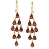 image:imageRossSimons Gemstone Chandelier Earrings in 18kt Gold Over SterlingGarnet