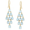 image:imageRossSimons Gemstone Chandelier Earrings in 18kt Gold Over SterlingTopaz