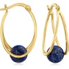 image:imageRossSimons Gemstone Double Hoop Earrings in 18kt Gold Over SterlingLapis Lazuli
