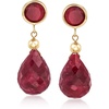 image:imageRossSimons Gemstone Drop Earring in 14kt Yellow GoldRuby