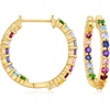 image:imageRossSimons Gemstone Hoop Earrings in Sterling Silver