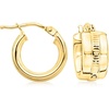 image:imageRossSimons Italian 10kt Yellow Gold Huggie Hoop Earrings