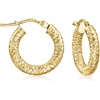 image:imageRossSimons Italian 14kt Yellow Gold DiamondCut Hoop Earrings