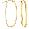 image:imageRossSimons Italian 14kt Yellow Gold Flat Oval Hoop Earrings