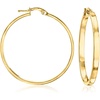 image:imageRossSimons Italian 14kt Yellow Gold SquaredEdge Hoop Earrings