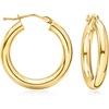 image:imageRossSimons Italian 3mm 18kt Yellow Gold Hoop Earrings