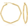 image:imageRossSimons Italian Geometric Hoop Earrings in 14kt Yellow Gold