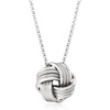 image:imageRossSimons Italian Sterling Silver Love Knot Pendant Necklace 18 inches