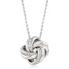 image:imageRossSimons Italian Sterling Silver Love Knot Pendant NecklaceNo Gemstone