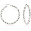 image:imageRossSimons Italian Sterling Silver Medium Twisted Hoop Earrings