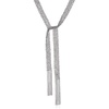 image:imageRossSimons Italian Sterling Silver Mesh Tie Necklace 32 inches
