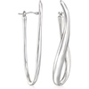 image:imageRossSimons Italian Sterling Silver UShaped Hoop Earrings