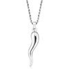 image:imageRossSimons Mens Sterling Silver Italian Horn Pendant NecklaceNo Gemstone